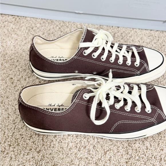 Converse Men's Dark Brown Canvas Sneakers - Picture 2 of 4